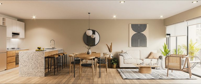 Cocina - Sala - Comedor